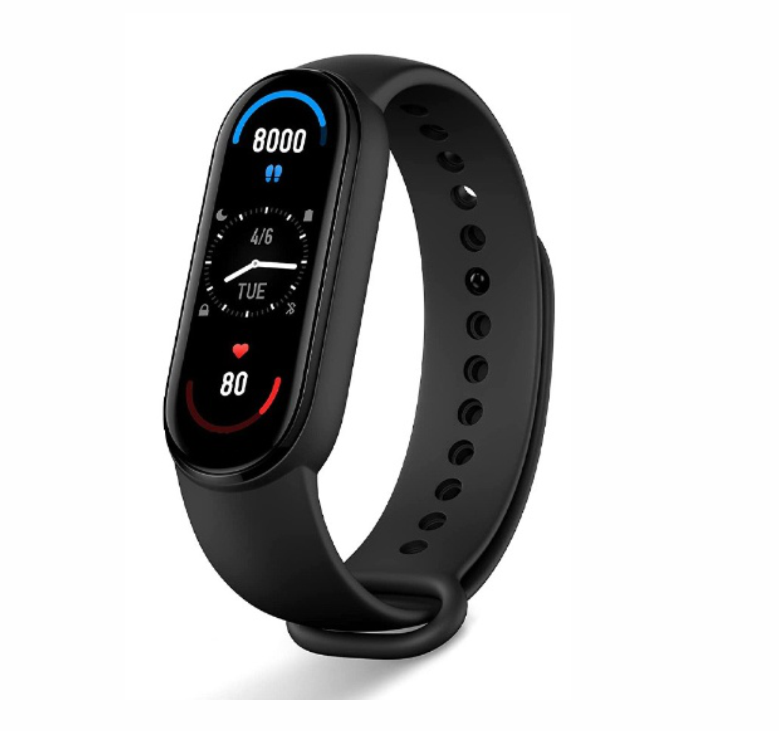Smart Band Pulsera Inteligente Sensor De Ritmo Cardíaco reloj inteligente notificación de redes sociales modo deportivo NEGRO