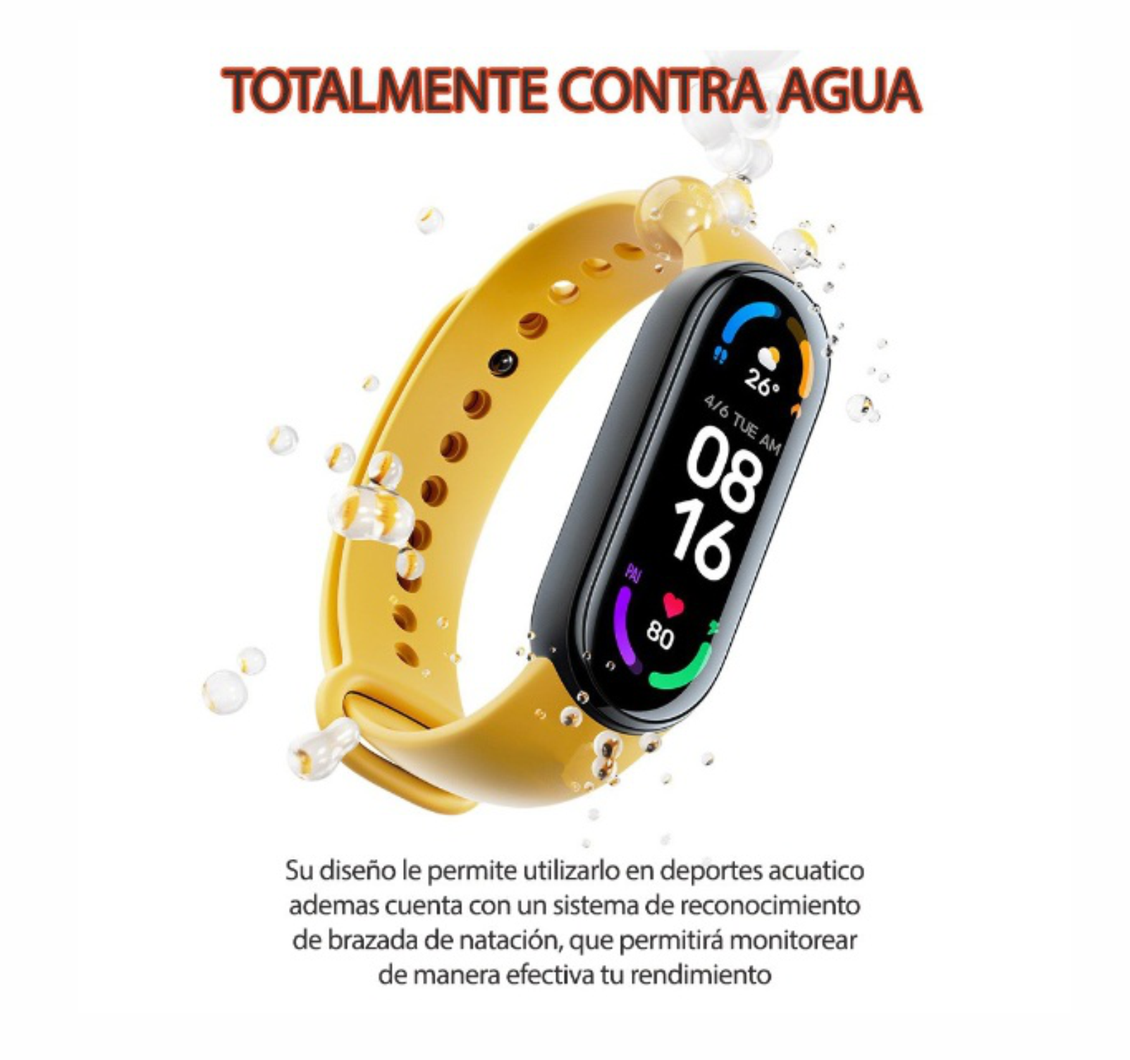 Smart Band Pulsera Inteligente Sensor De Ritmo Cardíaco reloj inteligente notificación de redes sociales modo deportivo NEGRO