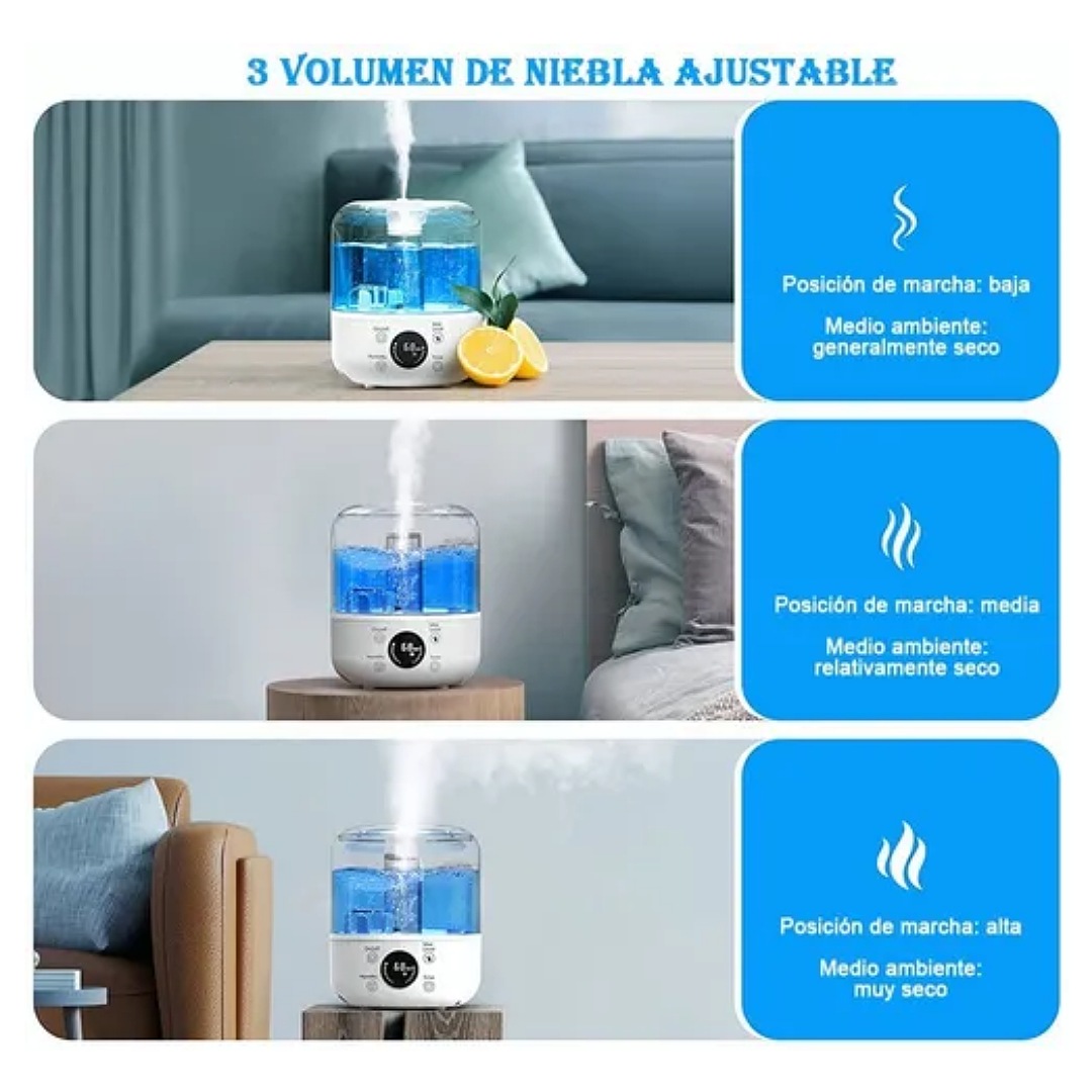 Humidificador Ultrasónico Difusor D/niebla Fría P/bebé 2.5l