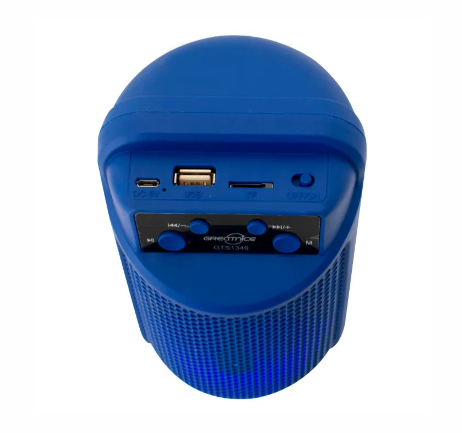 Mini bocina 3 pulgadas LED radio fm, usb y SD 1349 diseño compacto batería recargable calidad de audio con agarradera