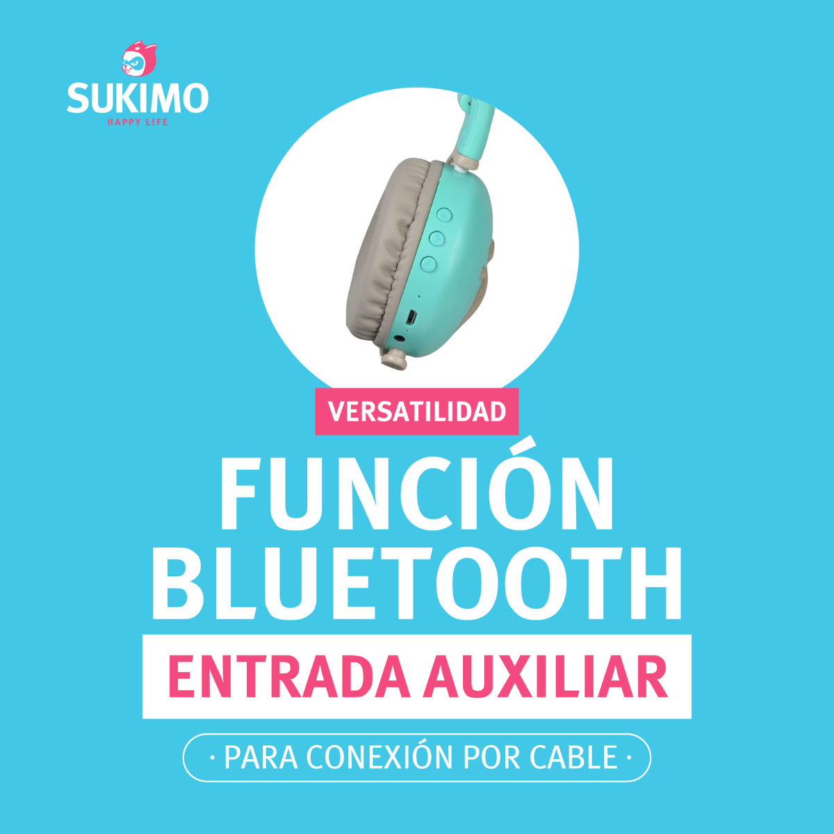 Audifonos Diadema Diseño De Gatito Niña 