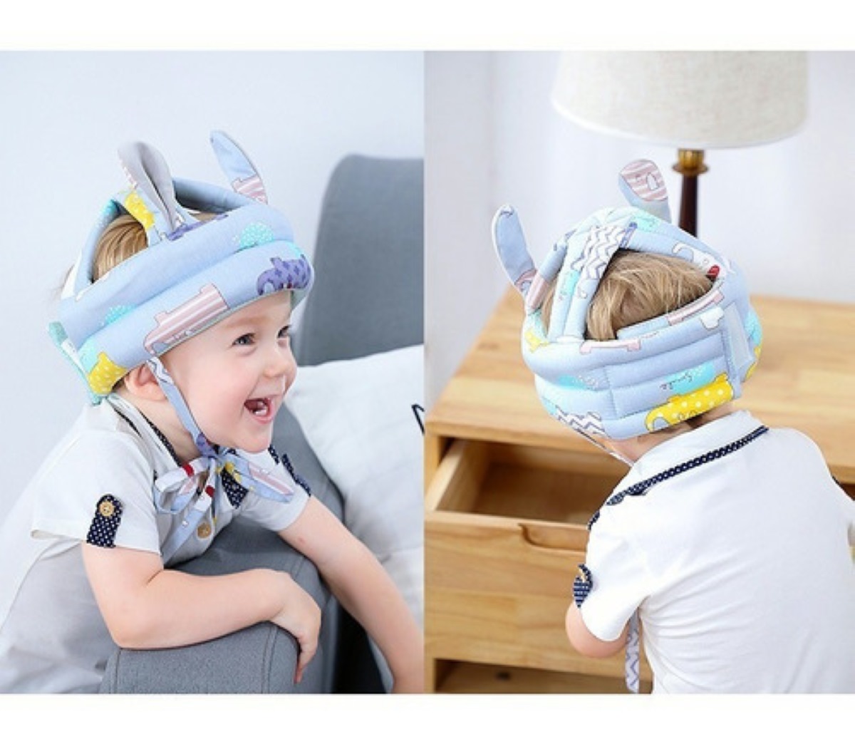 Casco de seguridad para bebés, protector de cabeza de bebé transpirable.  neuvo.
