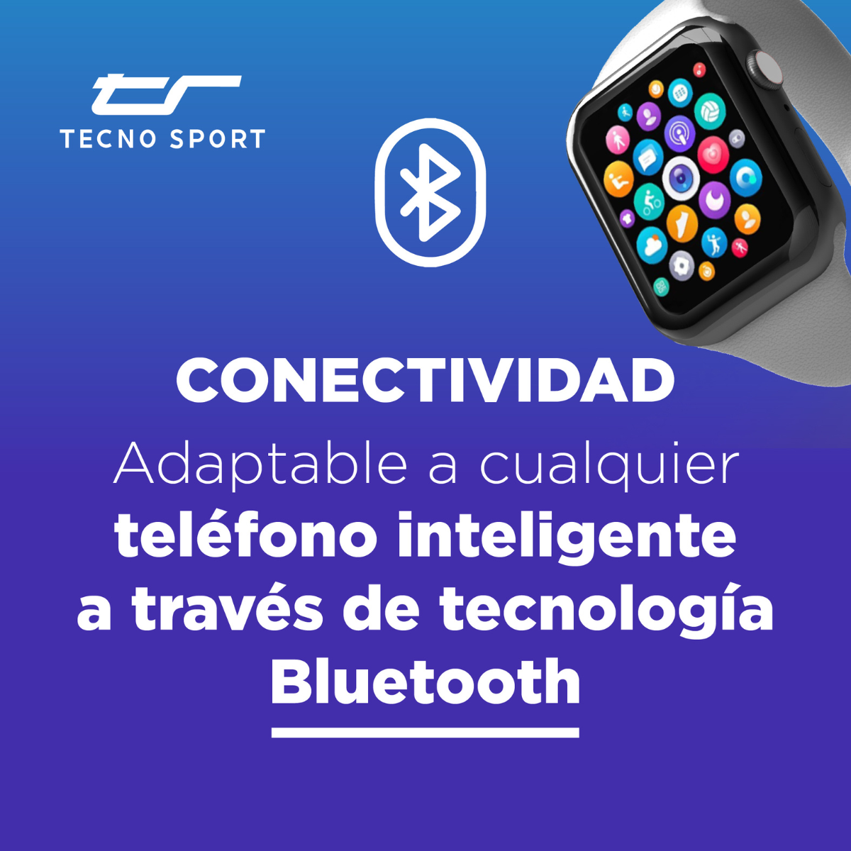 Reloj Inteligente Smart Watch Negro Unisex Versátil
