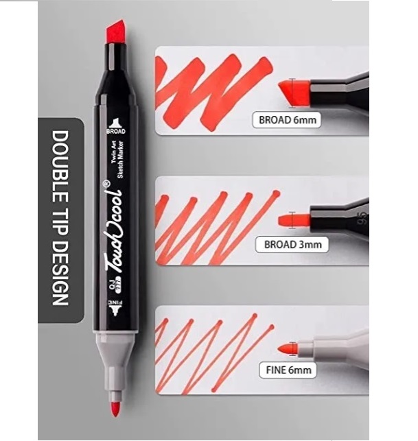 Marcadores Doble Punta Plumones Punta Iforu 80 Colores