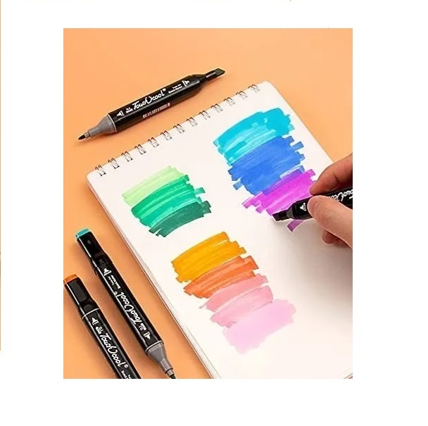 Marcadores Doble Punta Plumones Punta Iforu 80 Colores