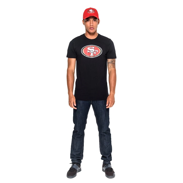 Playera casual New Era Team  San Francisco negra de caballero 11073653