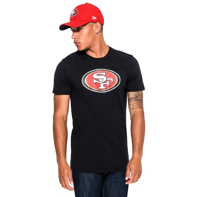 Playera casual New Era Team  San Francisco negra de caballero 11073653