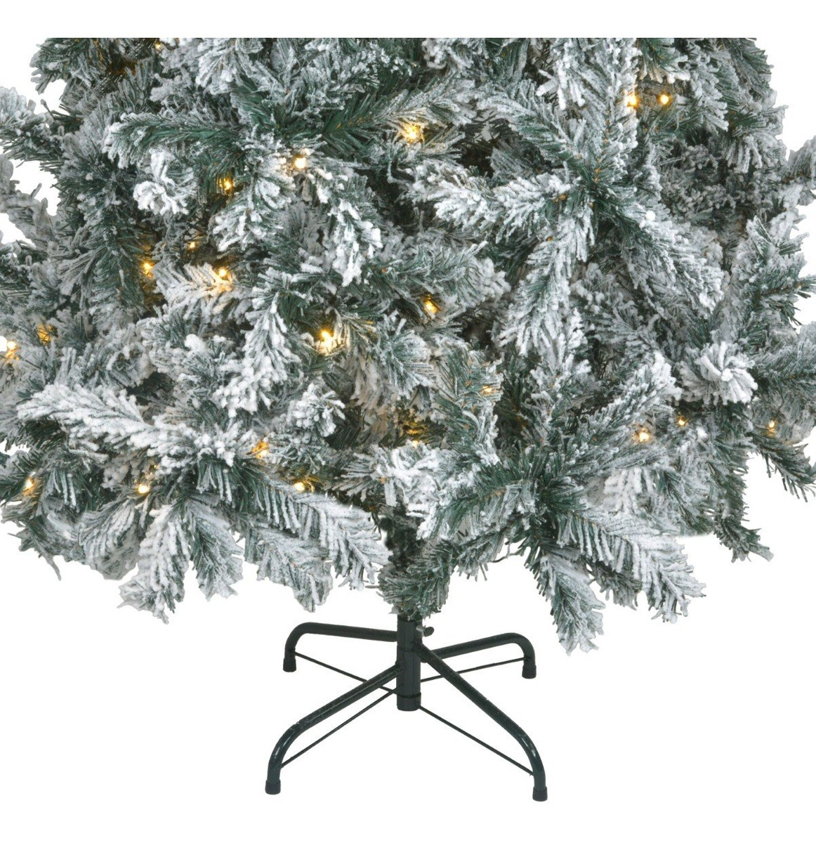 Arbol Navidad Nevado 180 Cm Frondoso 600 Ramas Luces Led
