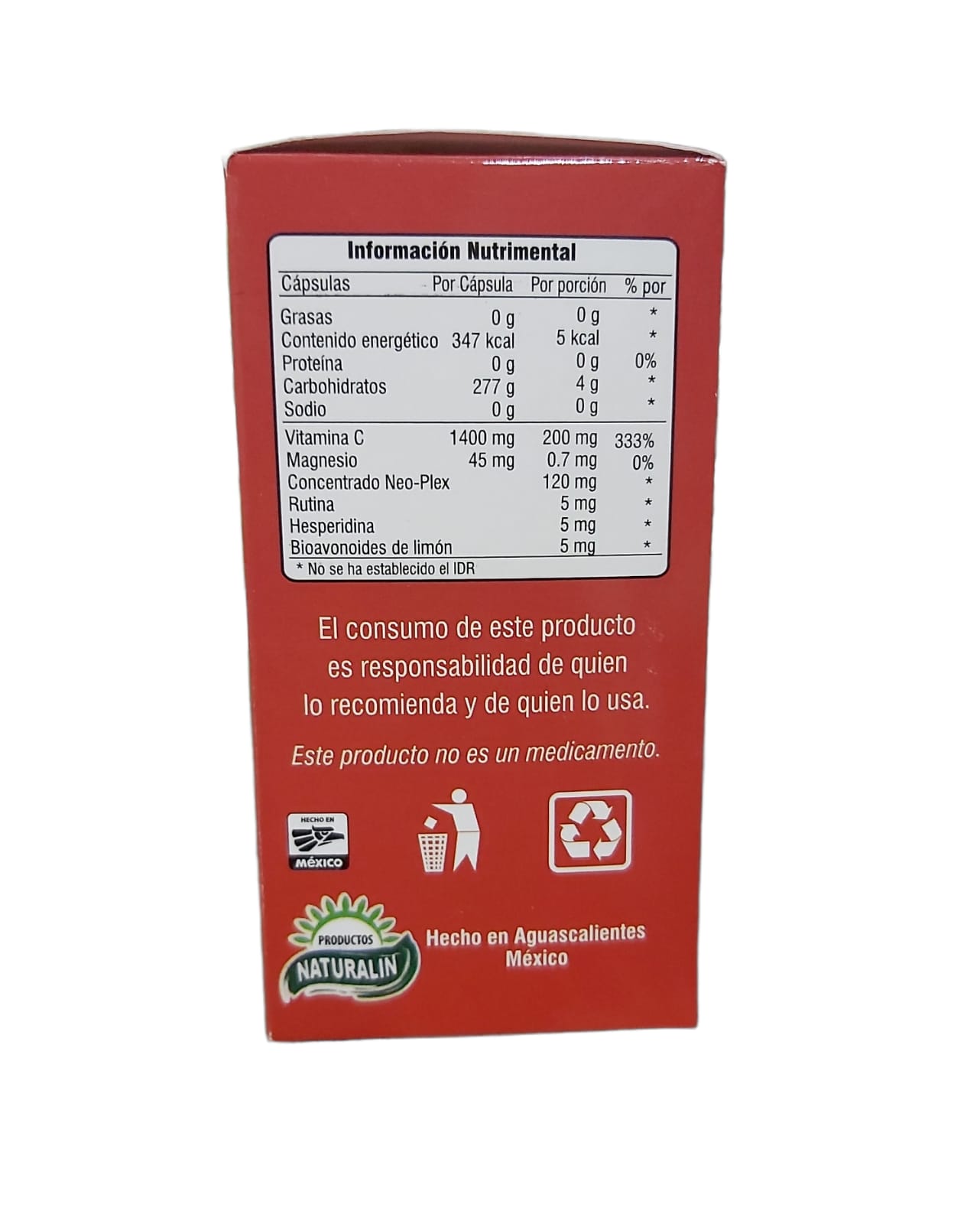 Aguaje Peruano Naturalin con 60 capsulas