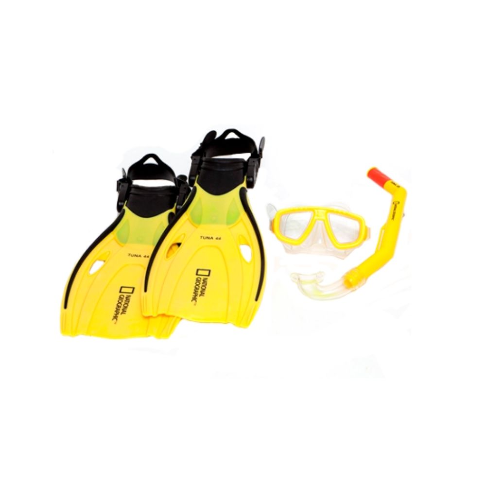 Gafas Buceo + Tubo Seac - Amarillo - Máscara Snorkel Niño