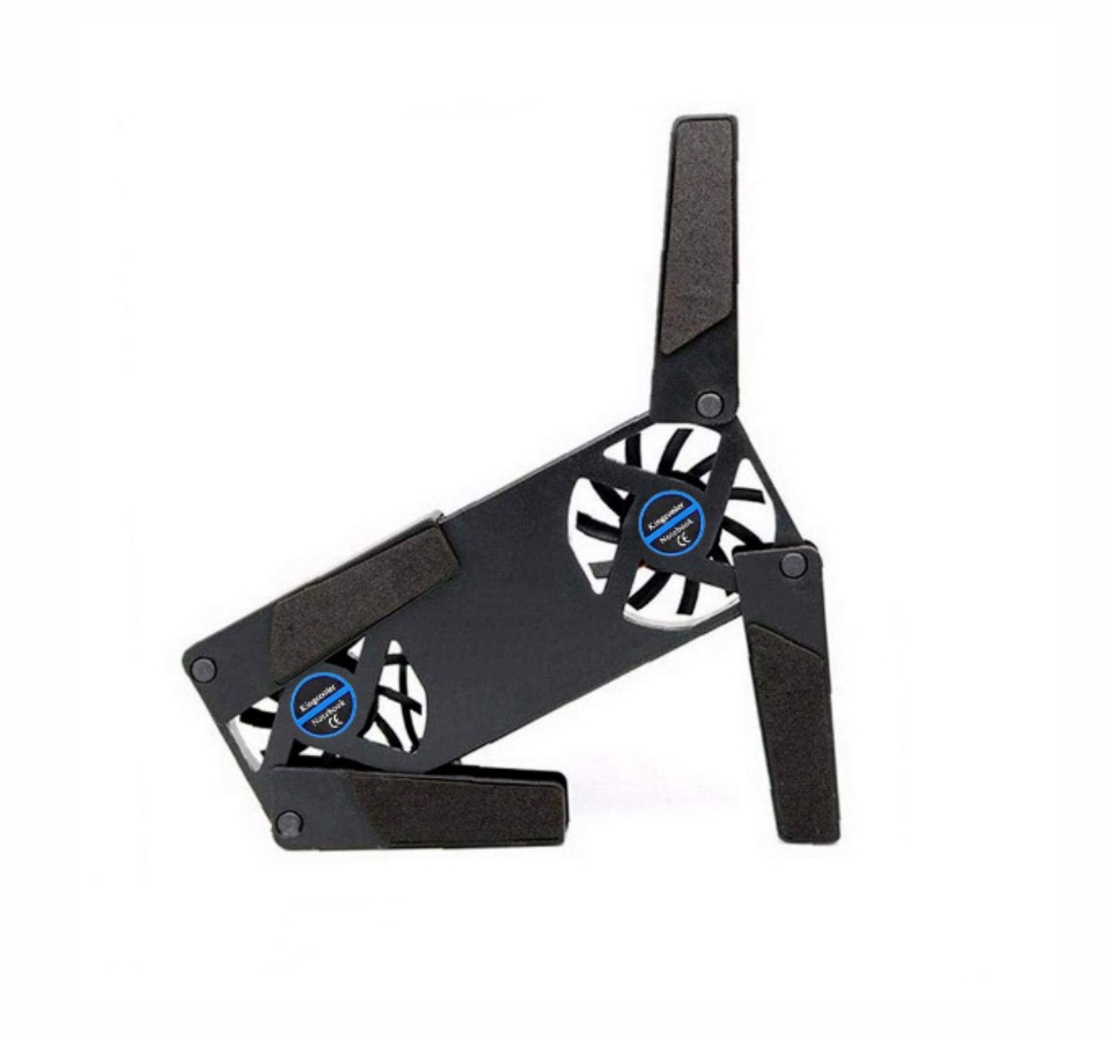 Ventilador enfriador base para laptop plegable Doble ventilador de enfriamiento portátil USB 2 ventiladores notebook