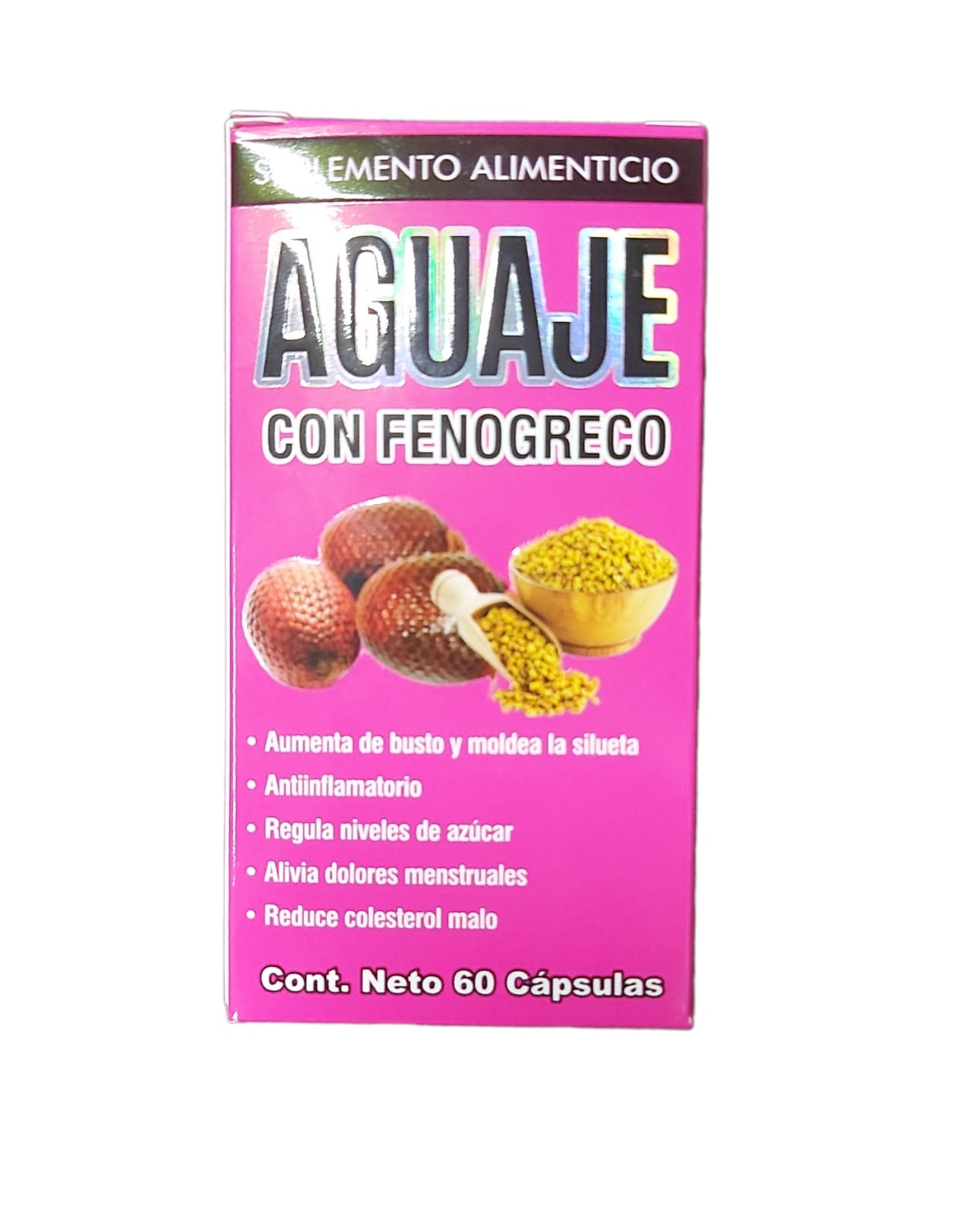 Aguaje con Fenogreco Naturalin 60 caps