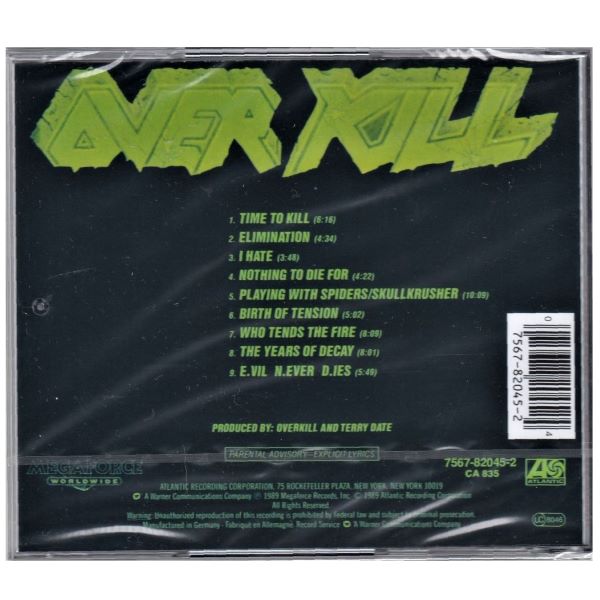 CD Overkill / Years of decay