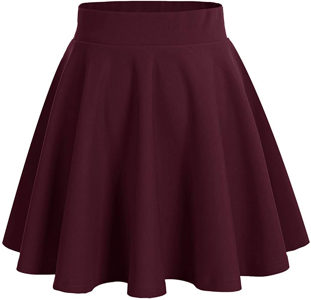 Falda Alicia Circular Corte A Lisa Básica con Resorte