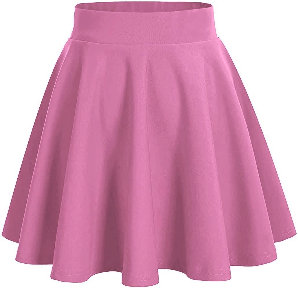 Falda Alicia Circular Corte A Lisa Básica con Resorte