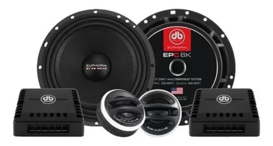 Set De Medios Db Drive Euphoria Epc 6k 6.5 PLG 500w Epc6k