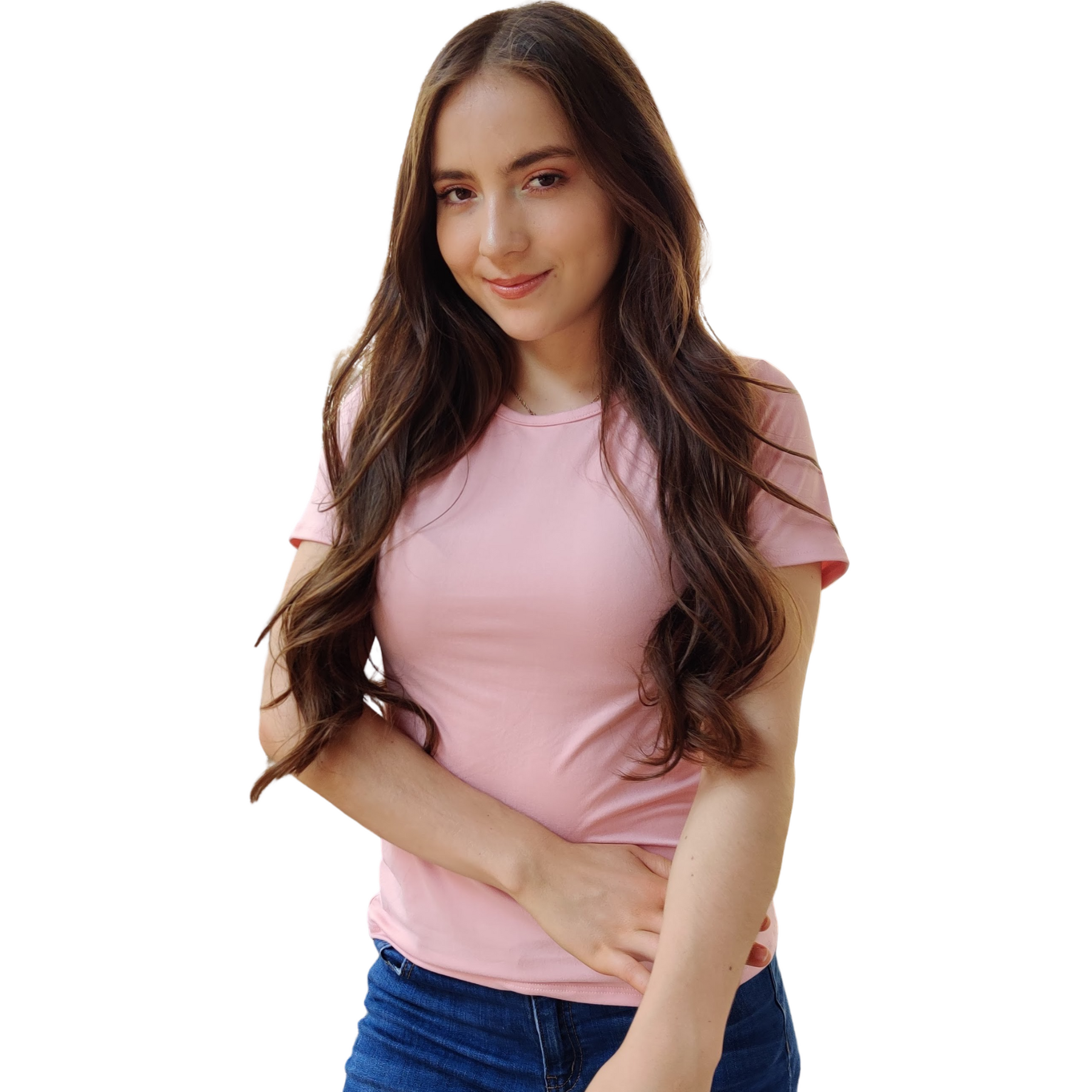 Blusa Lisa manga corta básica promocional sublimar curvy
