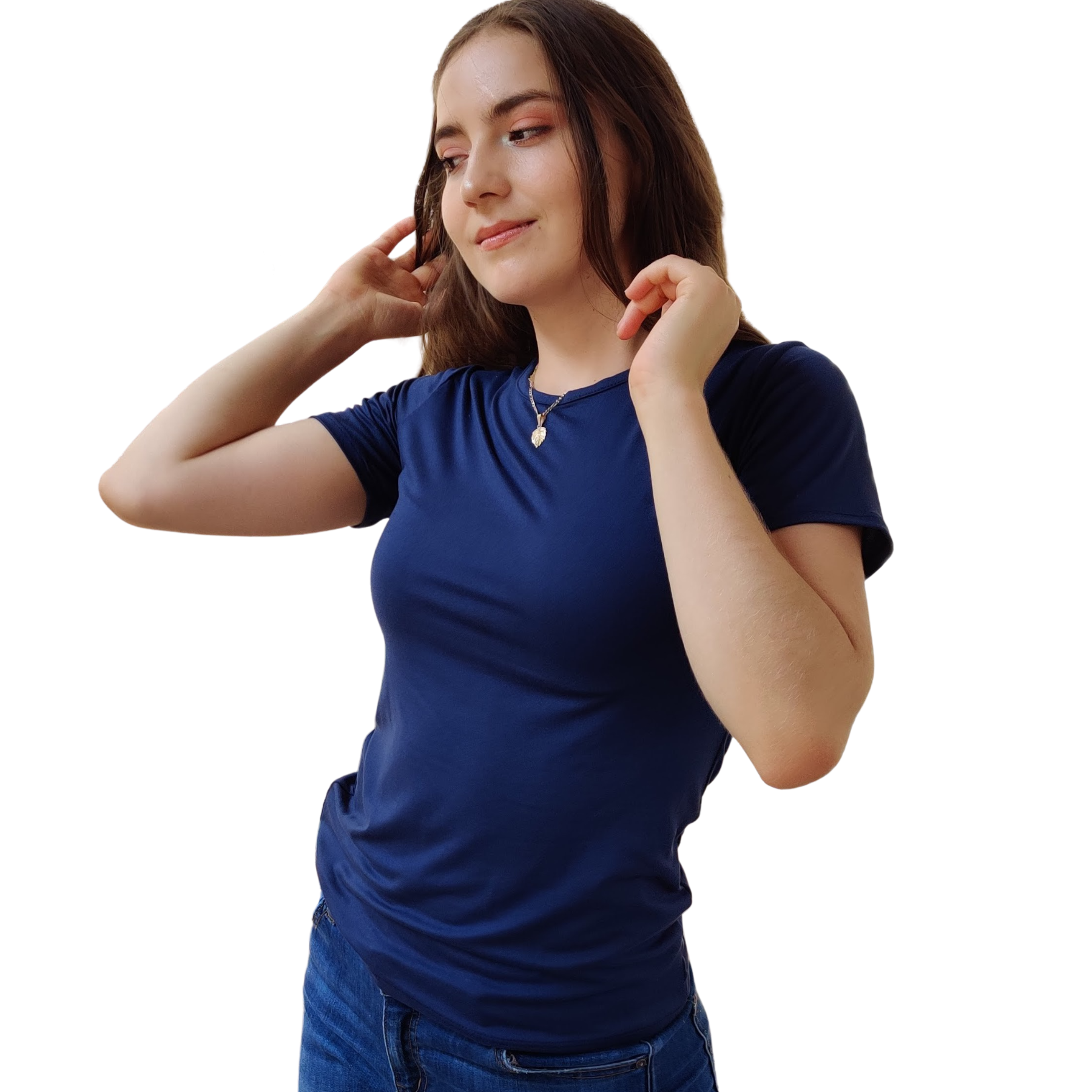 Blusa Lisa manga corta básica promocional sublimar curvy