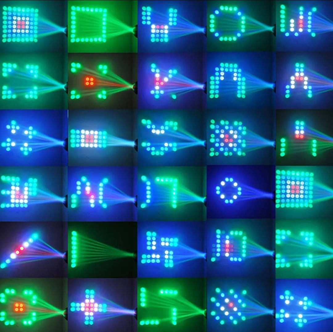 Party Luces Led Lámpara Luz Dj Escenario Rgbw 64 Luces Led
