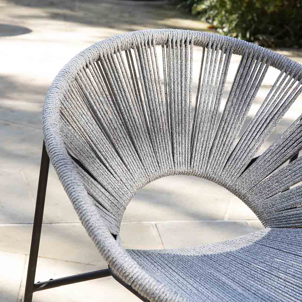 Set de 2 sillas de cuerda para exteriores Rondly - OD1089408