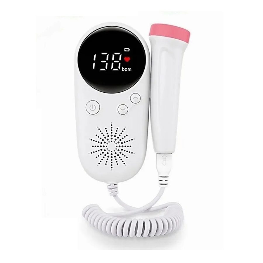 Doppler Fetal 2.5 Mhz Portátil Monitor Bebé Mujer Embarazada
