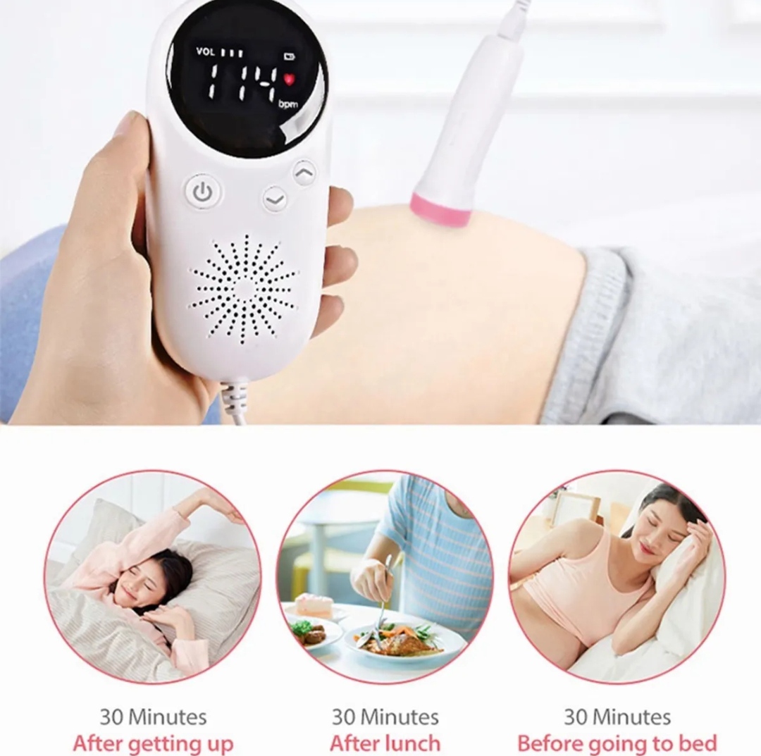 Doppler Fetal 2.5 Mhz Portátil Monitor Bebé Mujer Embarazada