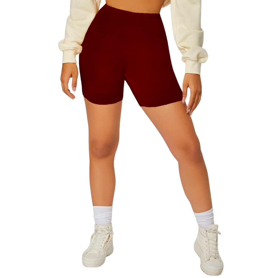 Short Biker Básico Liso con resorte likra corto basico fondo