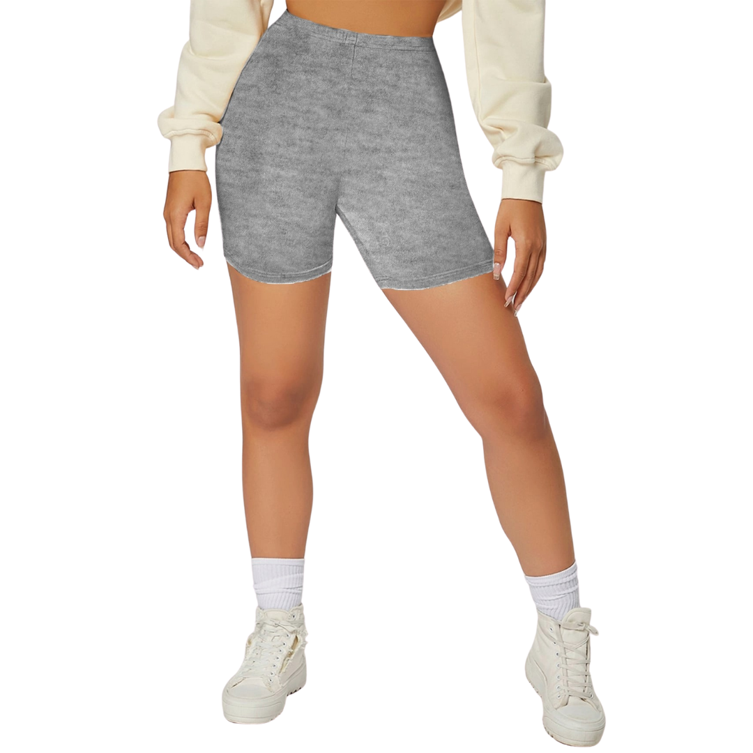 Short Biker Básico Liso con resorte likra corto basico fondo