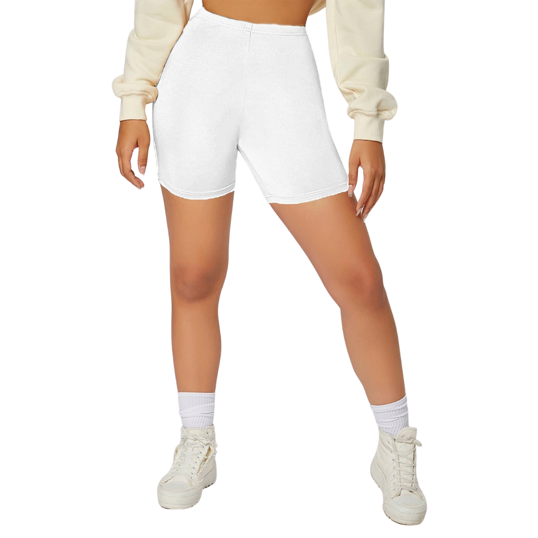 Short Biker Básico Liso con resorte likra corto basico fondo