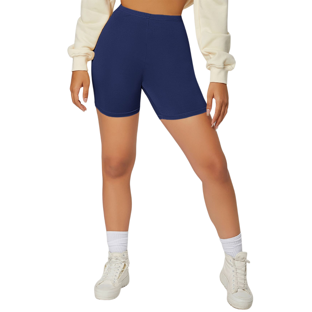 Short Biker Básico Liso con resorte likra corto basico fondo