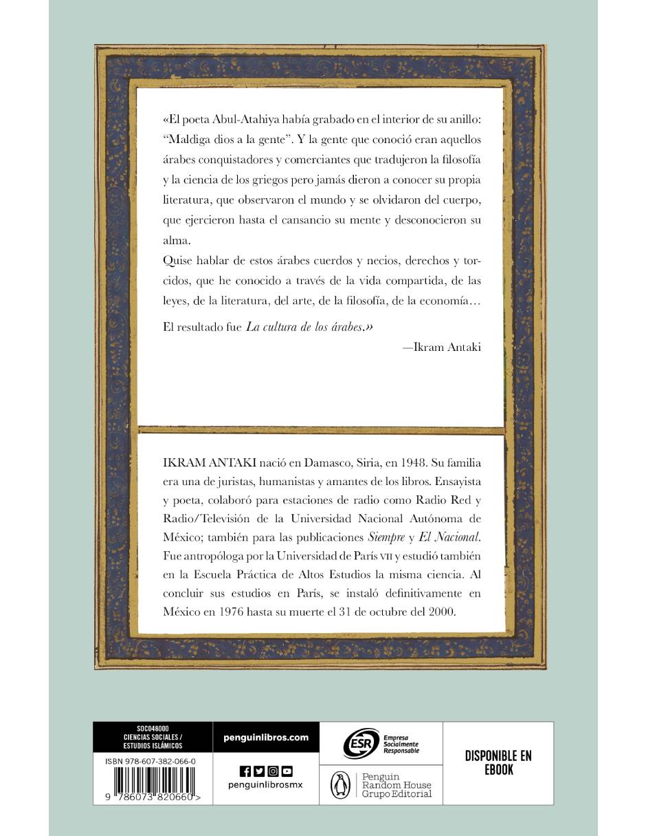 La cultura de los árabesAutorIkram Antaki