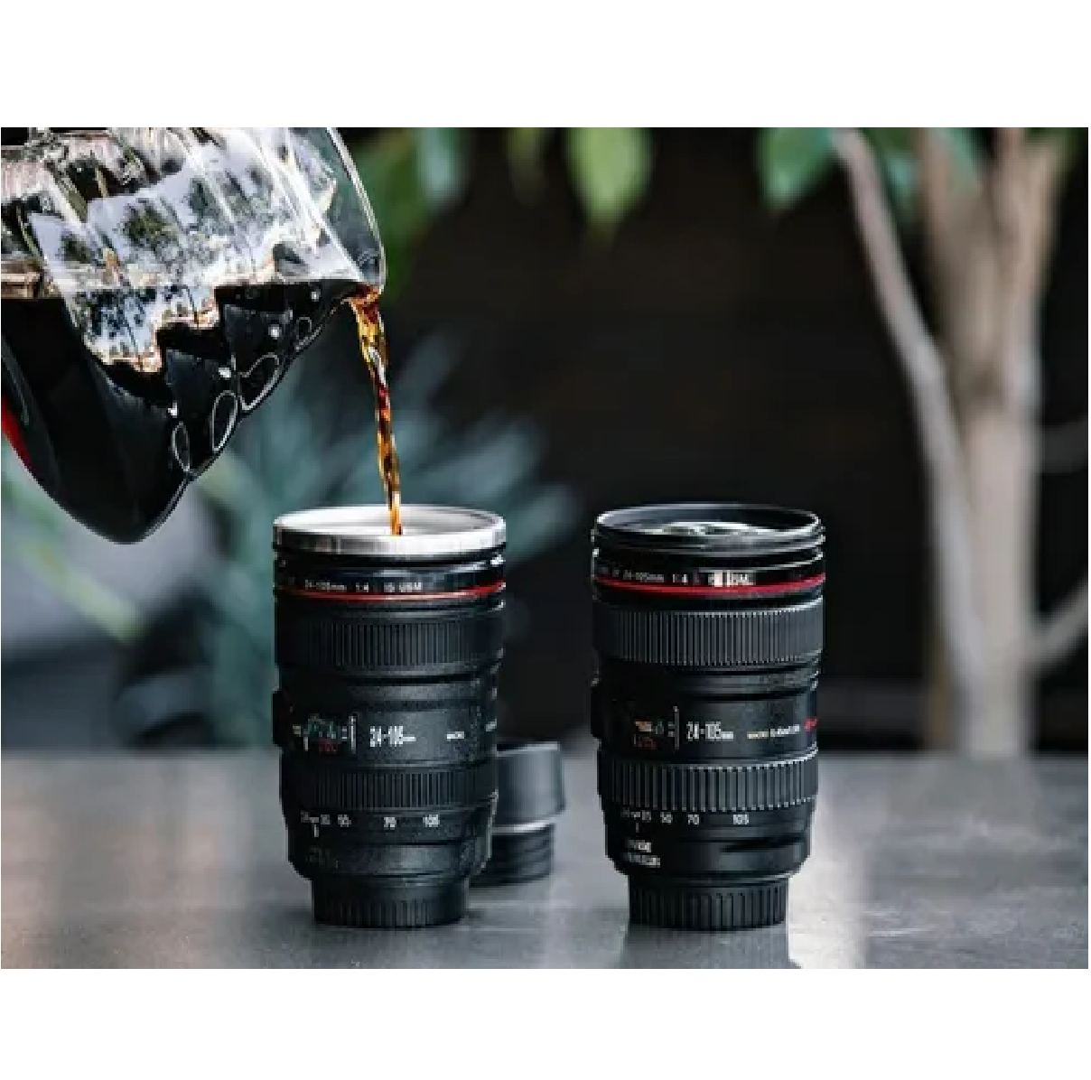 Termo Acero Inoxidable Café Lente Cámara 400ml