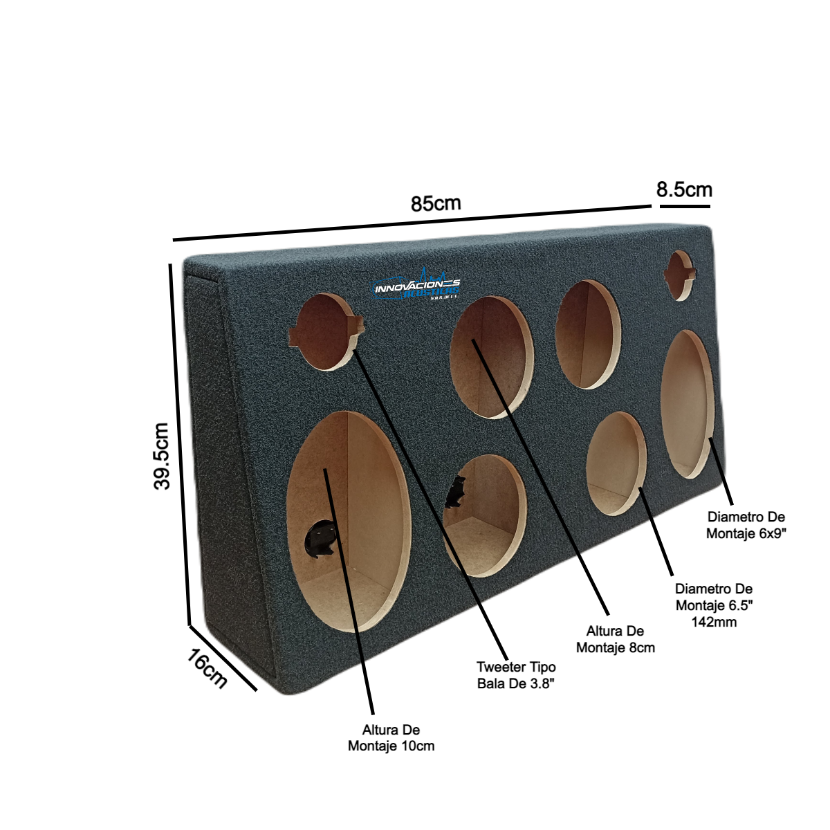Cajon Para 2 Bocinas De 6x9 Y 4 De 6.5 Pulgadas Y 2 Tweeters