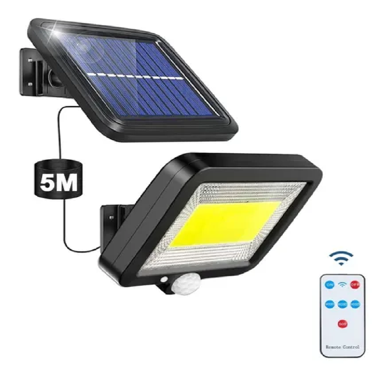 Lámpara Solar Recargable Luz Solar Exterior Jardín