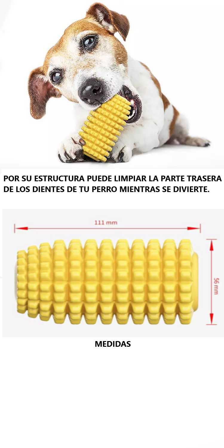 Juguete para perro indestructible y limpia dientes ELOTE