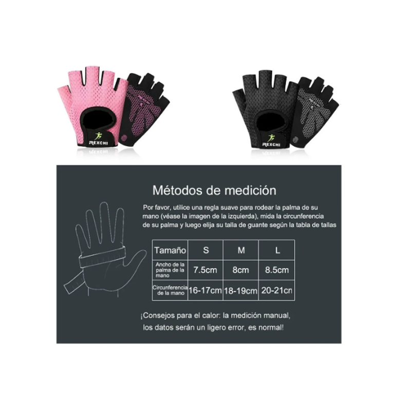Guantes Gym Deporte Gimnasio Mujer Hombre Crossfit