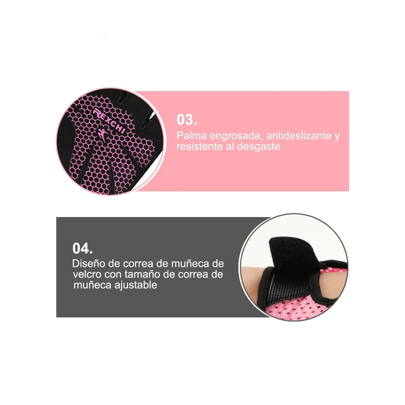 Guantes Gym Deporte Gimnasio Mujer Hombre Crossfit