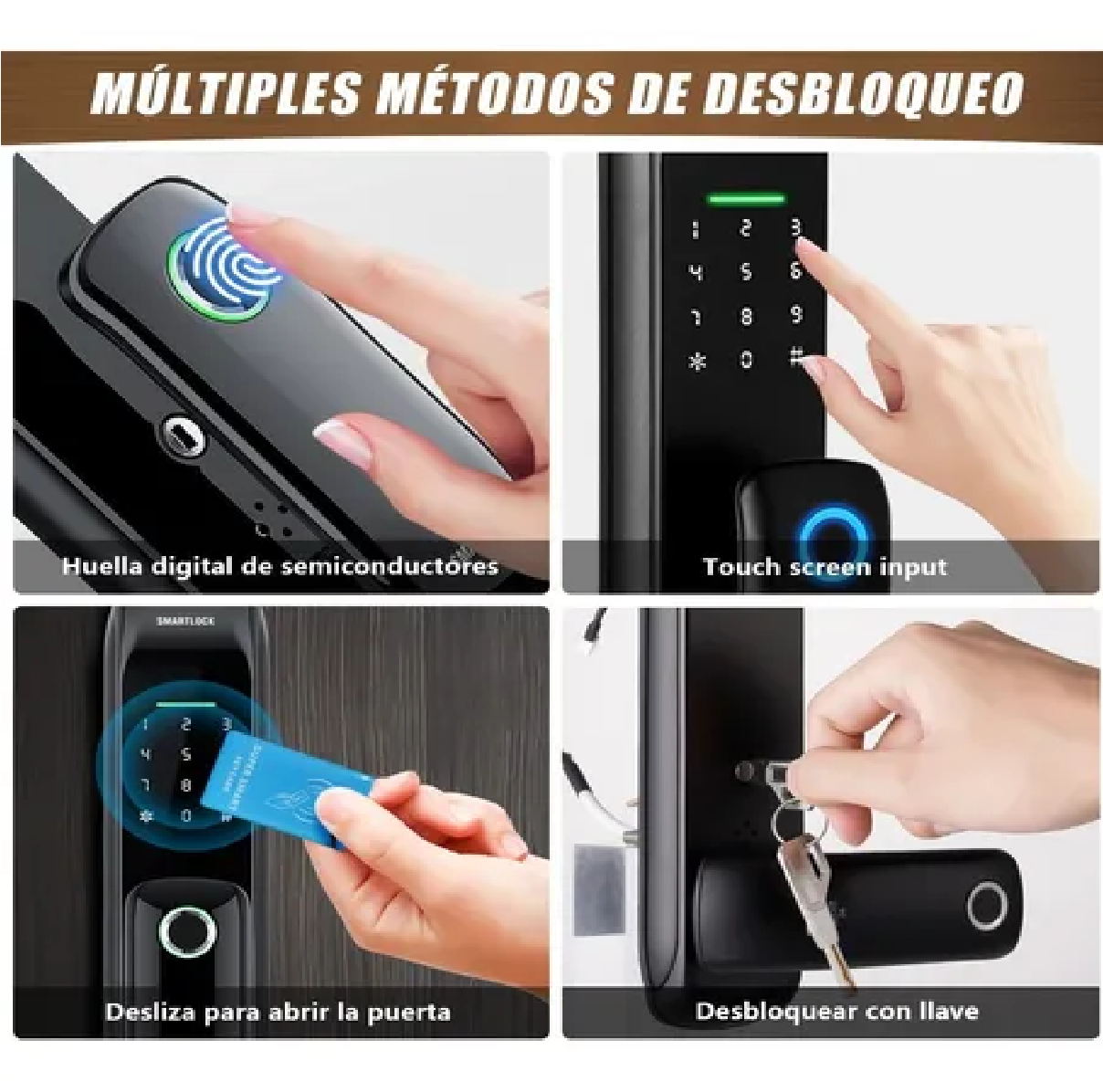 Cerradura Electrónica Inteligente De Huella App Automático