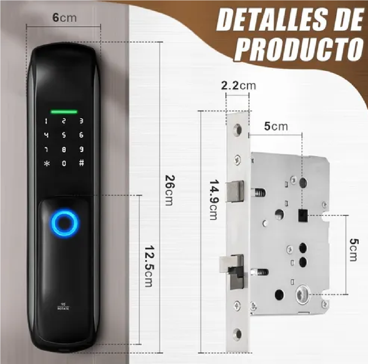 Cerradura Electrónica Inteligente De Huella App Automático