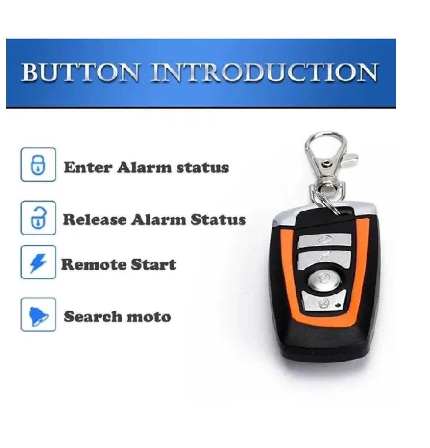 Alarma Arranque Control Remoto Para Moto Seguridad Antirrobo