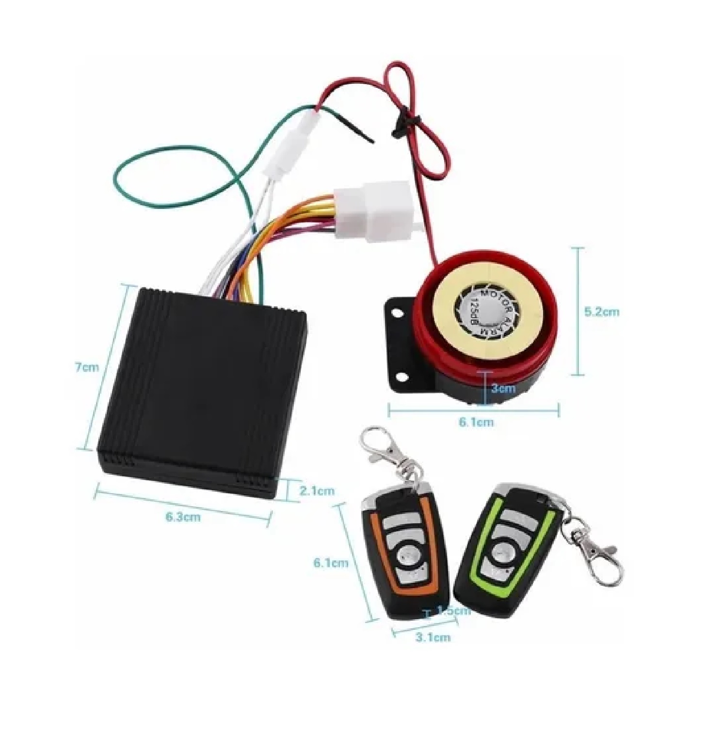 Alarma Arranque Control Remoto Para Moto Seguridad Antirrobo