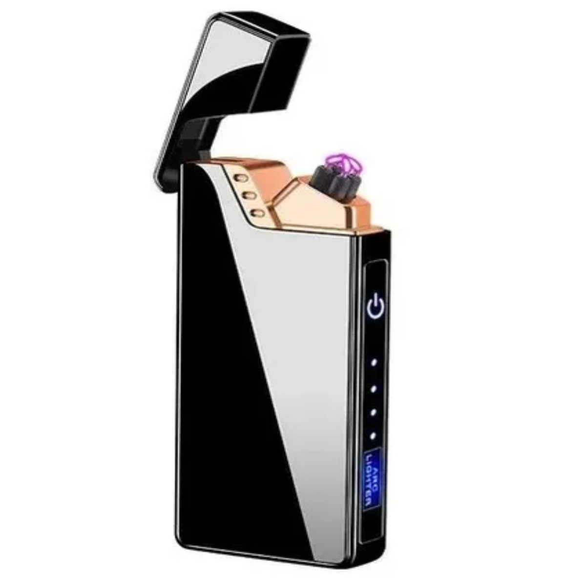 Encendedor Eléctrico Plasma USB Recargable Negro