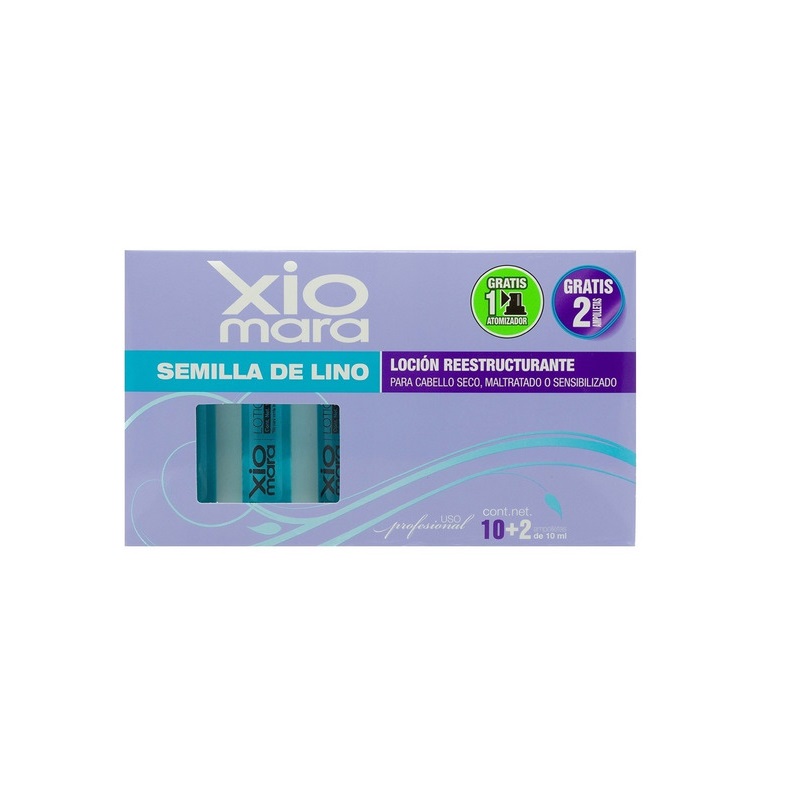Xiomara Caja de Ampolletas Semilla de Lino Reestructurante 12x10 ml 