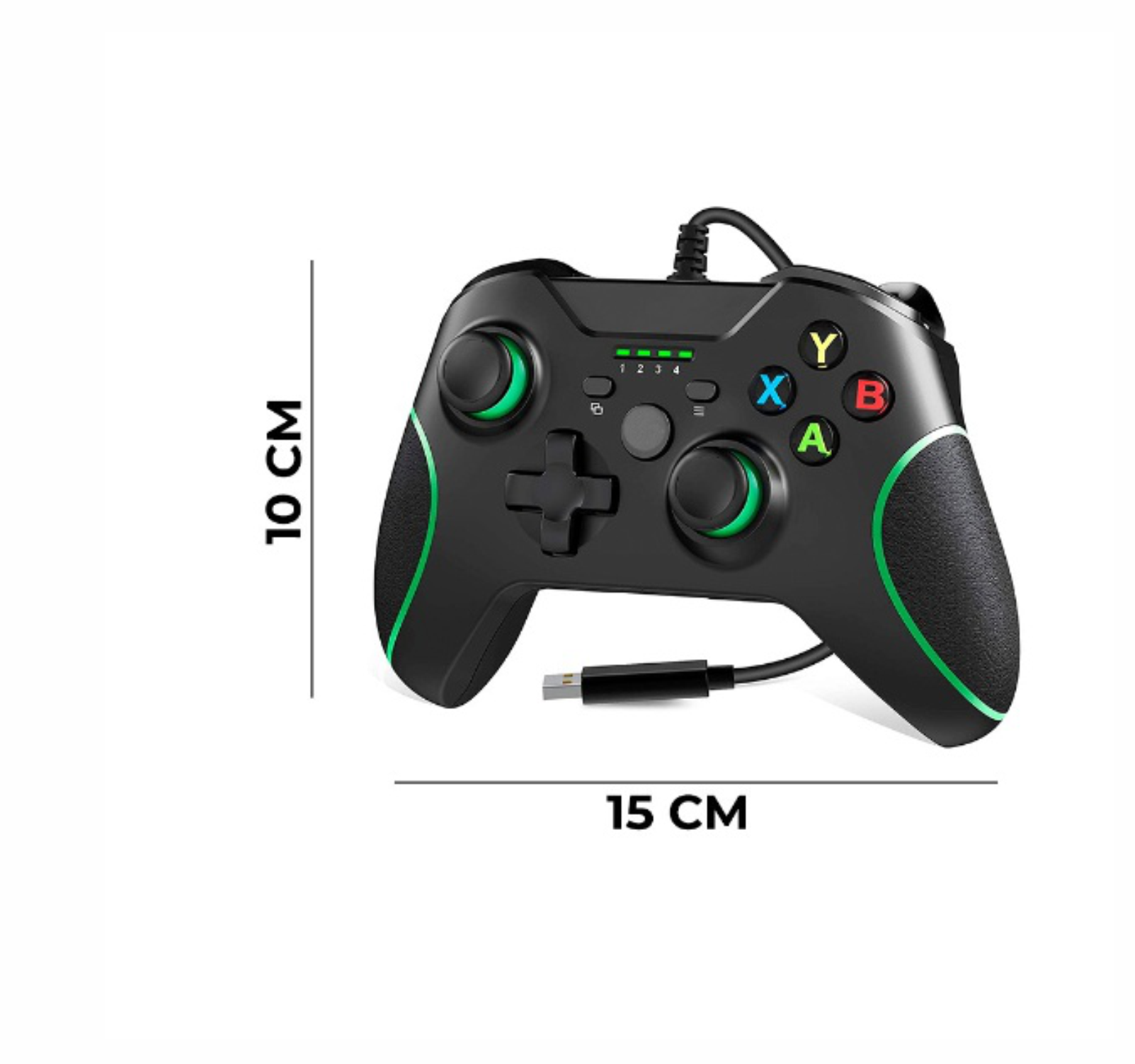 Control Xbox One Con Cable Usb Alámbrico 2M generico calidad original entrada de audífonos 3.5mm Ergonomía especial