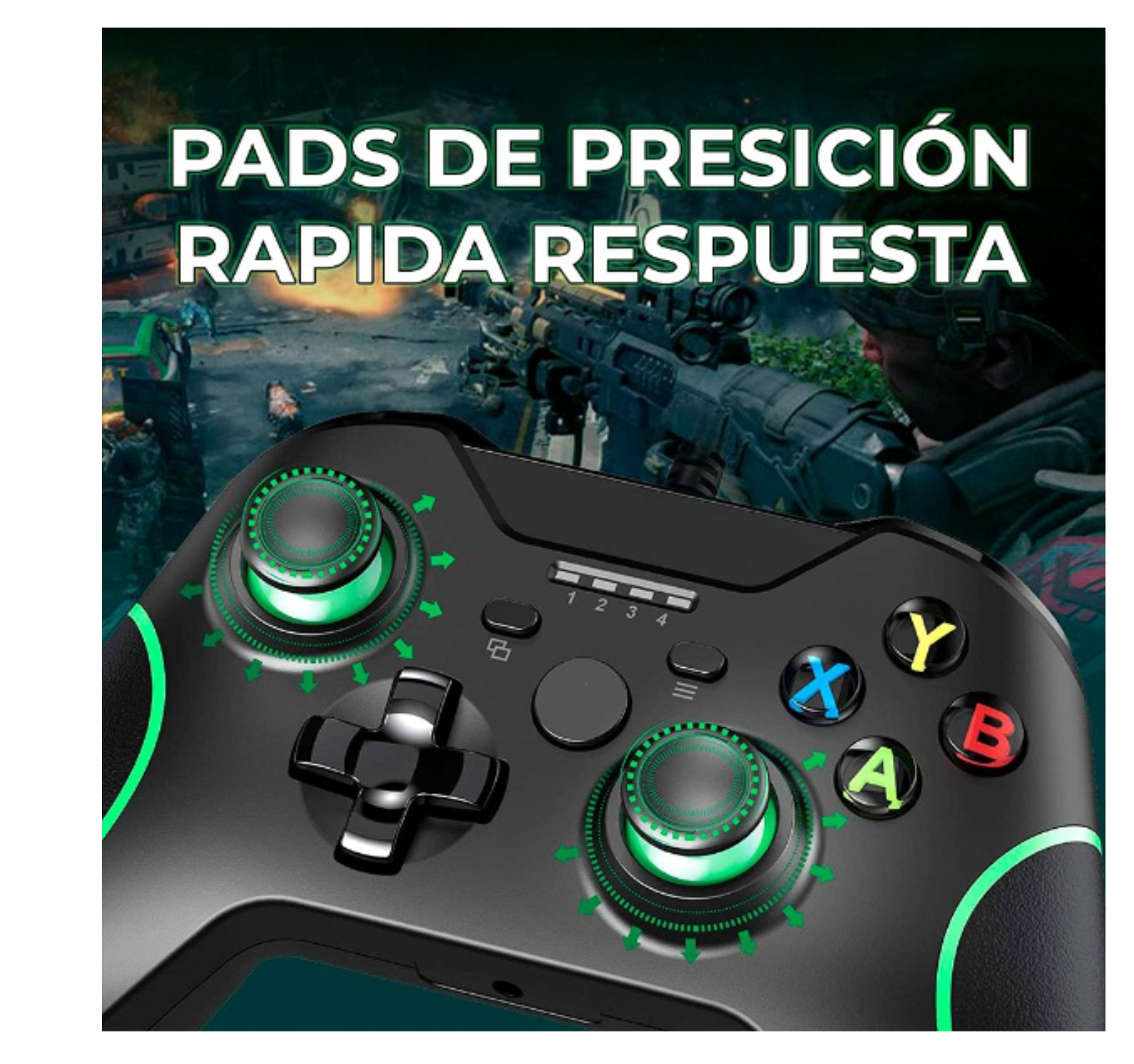 Control Xbox One Con Cable Usb Alámbrico 2M generico calidad original entrada de audífonos 3.5mm Ergonomía especial