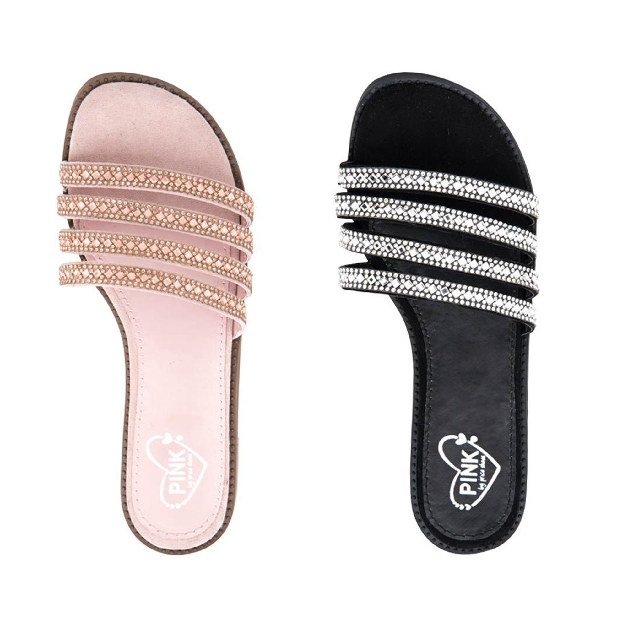 Kit De Sandalia Casual Pink By Price Shoes 9722