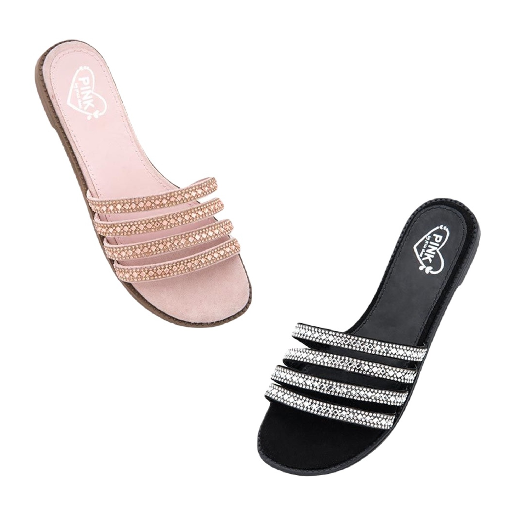 Kit De Sandalia Casual Pink By Price Shoes 9722