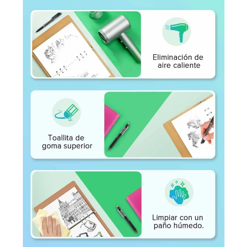 Cuaderno Inteligente Reutilizable Libreta 100 Paginas