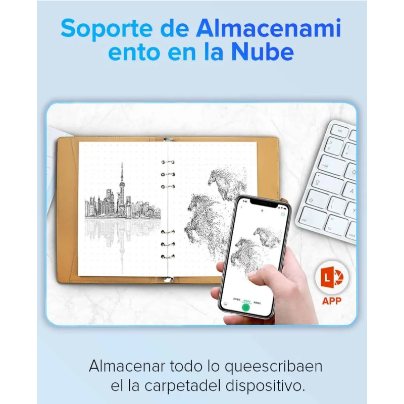 Cuaderno Inteligente Reutilizable Libreta 100 Paginas