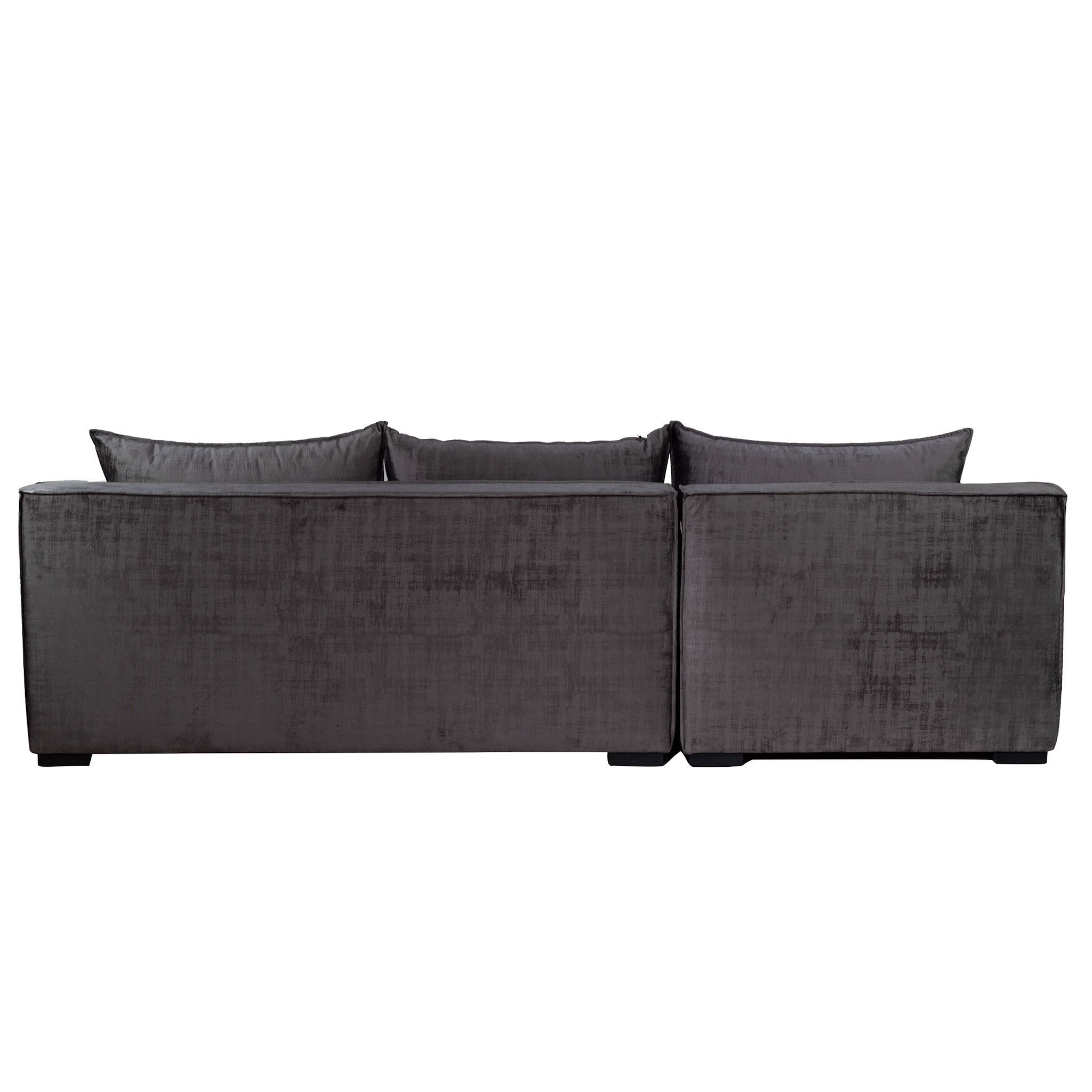 Sala Esquinera Moderna Cómoda En Gris Minimalista